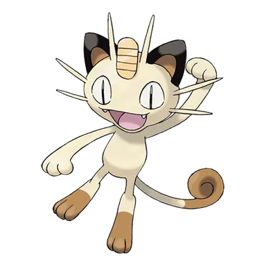 official artwork of meowth